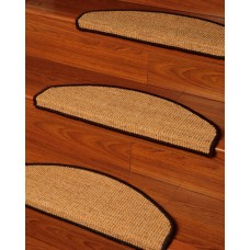 Natural Area Rugs Domino Beige Euro Carpet Stair Tread NRU1380